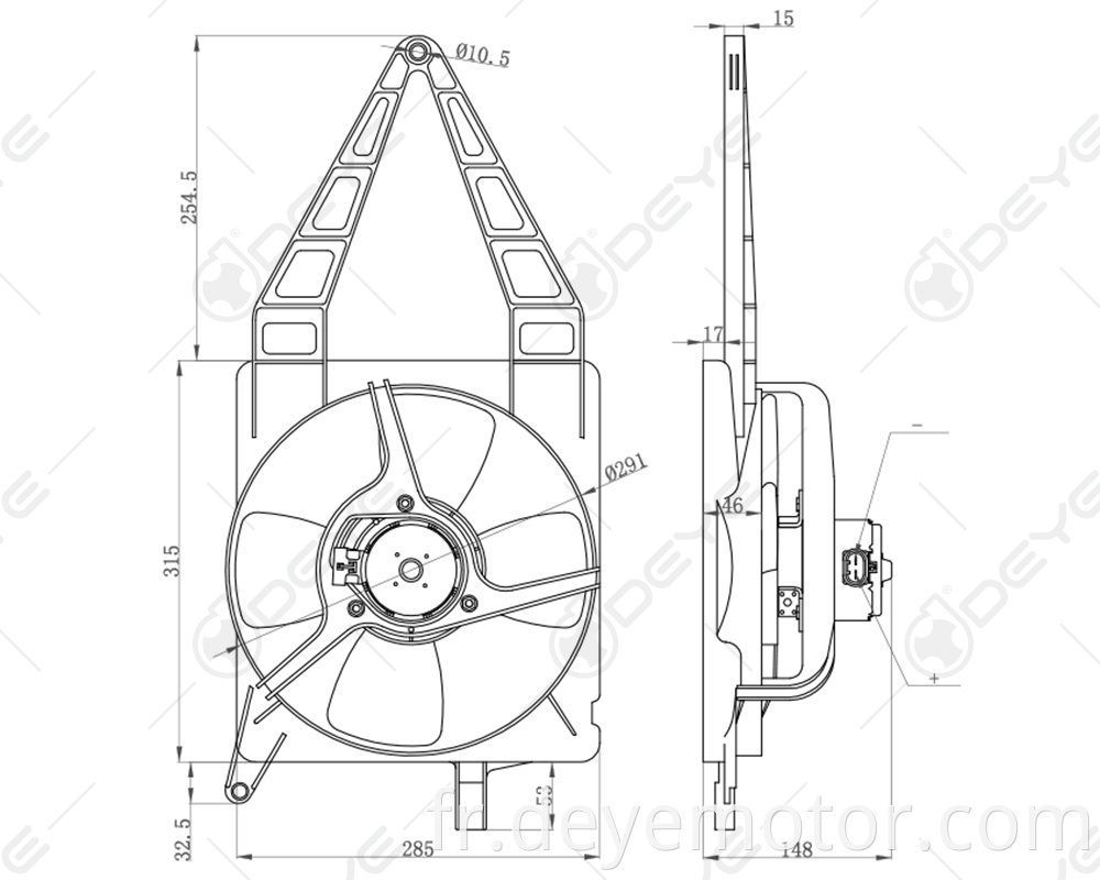 22061461 1314518 radiateur de refroidissement de ventilateur de moteur pour OPEL CORSA TIGRA VITA CHEVROLET